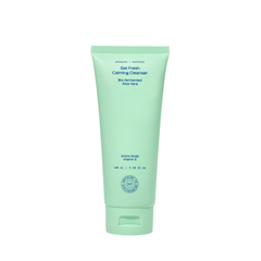 Get Fresh Calming Cleanser in a mint green 100ml tube, front view, with bio-fermented aloe vera, amino acids and vitamin E
