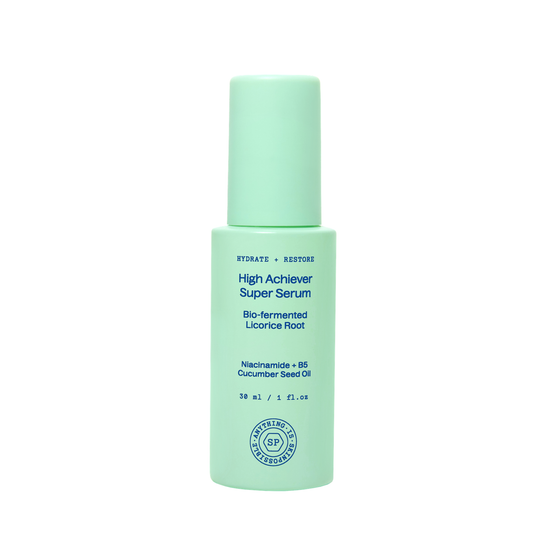 SKINPOSSIBLE High Achiever Super Serum, 30ml pump glass bottle in cucumber colour