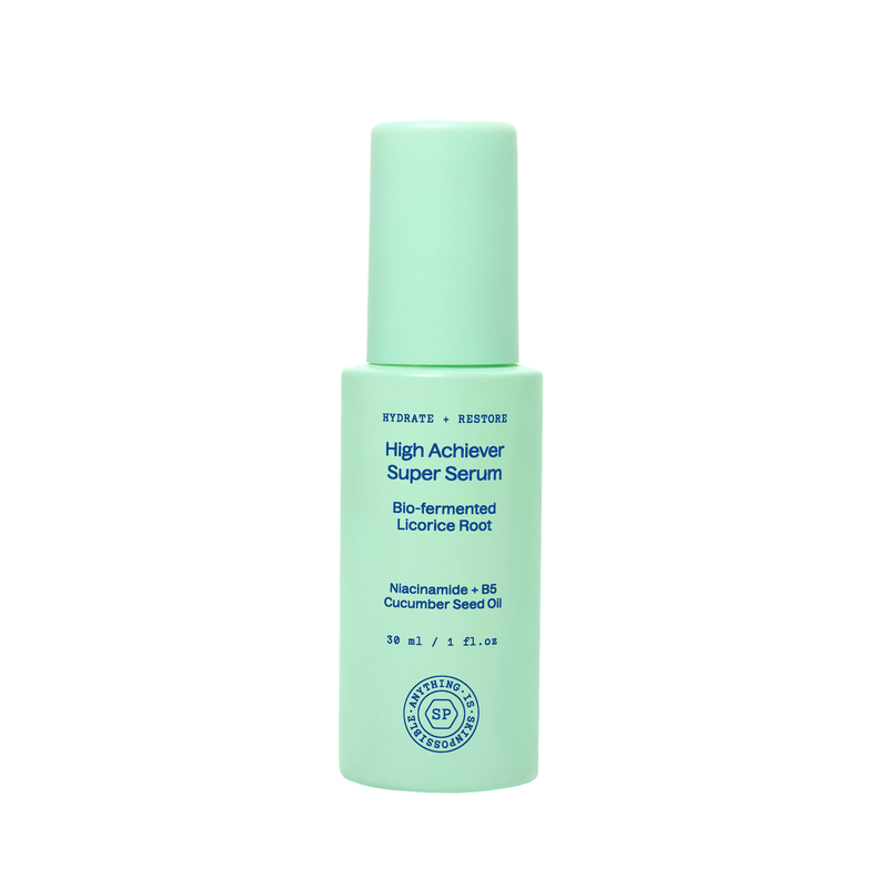 SKINPOSSIBLE High Achiever Super Serum, 30ml pump glass bottle in cucumber colour